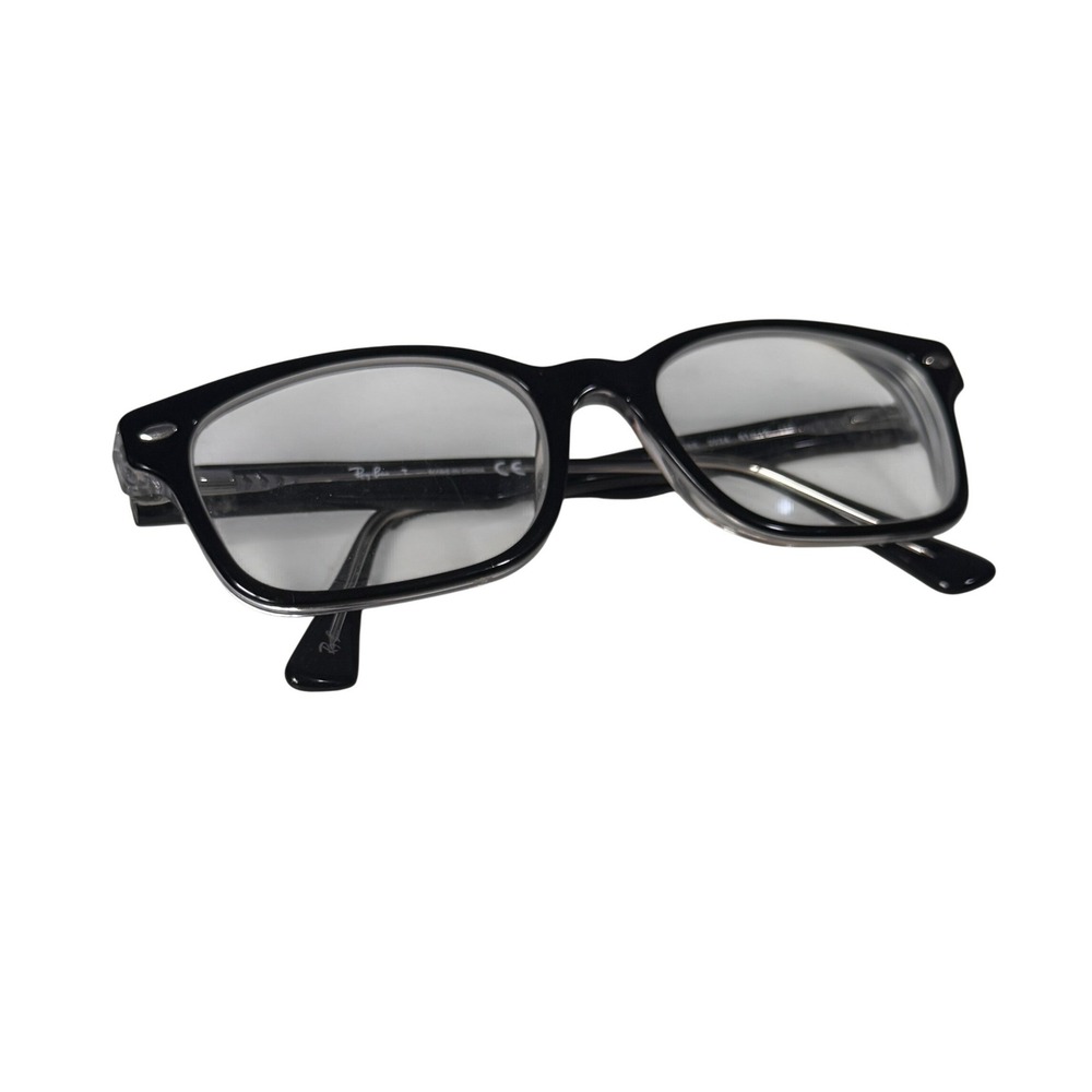 Ray-Ban RB 5286 2034 Black Clear Rectangular Eyeglasses Frames 51-18-135